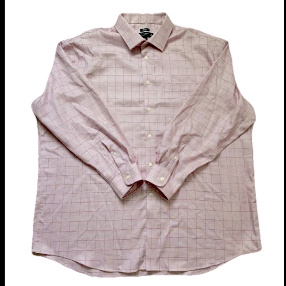 PRONTO UOMO | 100% Egyptian Cotton Classic Fit Button Down Shirt Size 18